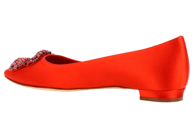 Lookbook (W) Manolo Blahnik Kasut Tanpa Tumit 'Oren' 422-1474-6208