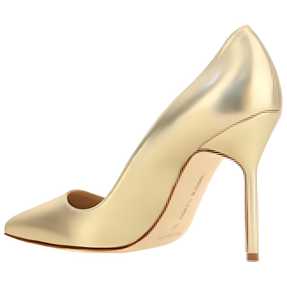 (W) Manolo Blahnik Slip-On High Heel 'Gold Leather CMFT' 圖 5