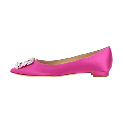 (W) Manolo Blahnik Slip-On Loafer 'Fashion Pink'