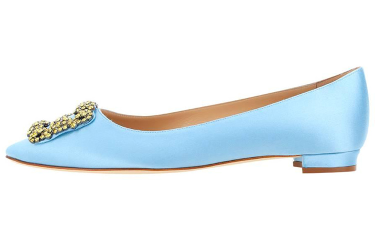 (Women) Manolo Blahnik Slip-On Low Top 'Blue' 123-2250-4535