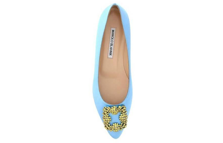 Lookbook (Women) Manolo Blahnik Slip-On Low Top 'Blue' 123-2250-4535