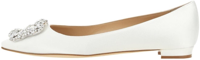 (Women) Manolo Blahnik Slip-On Low Top 'White Leather' 9XX-0347-1205 (Women) Manolo Blahnik Slip-On Low Top 'White Leather' 9XX-0347-1205