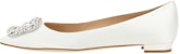 (W) Manolo Blahnik Slip-On Low Top 'Kulit Putih' 9XX-0347-1205