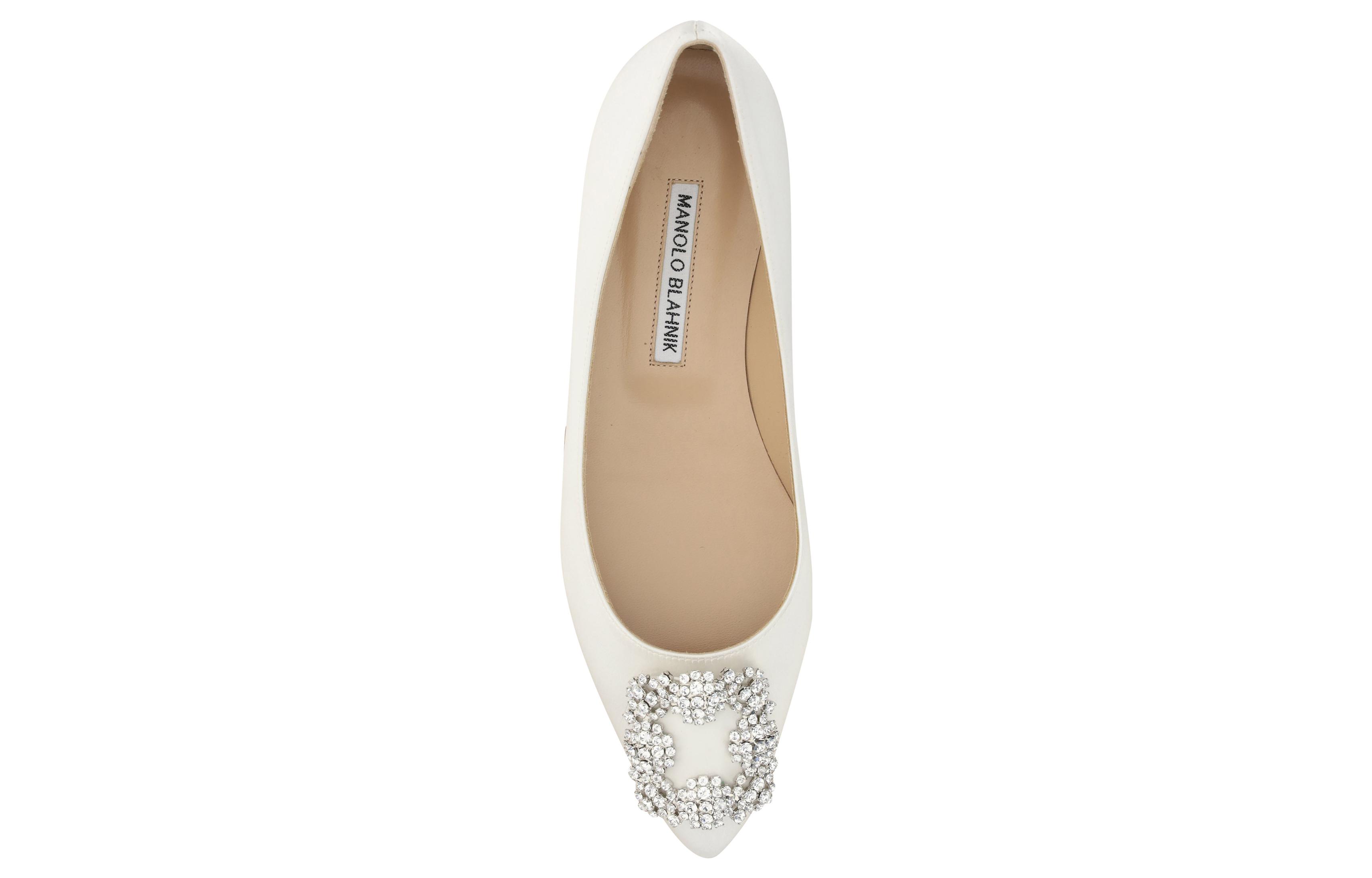 Lookbook (Women) Manolo Blahnik Slip-On Low Top 'White Leather' 9XX-0347-1205