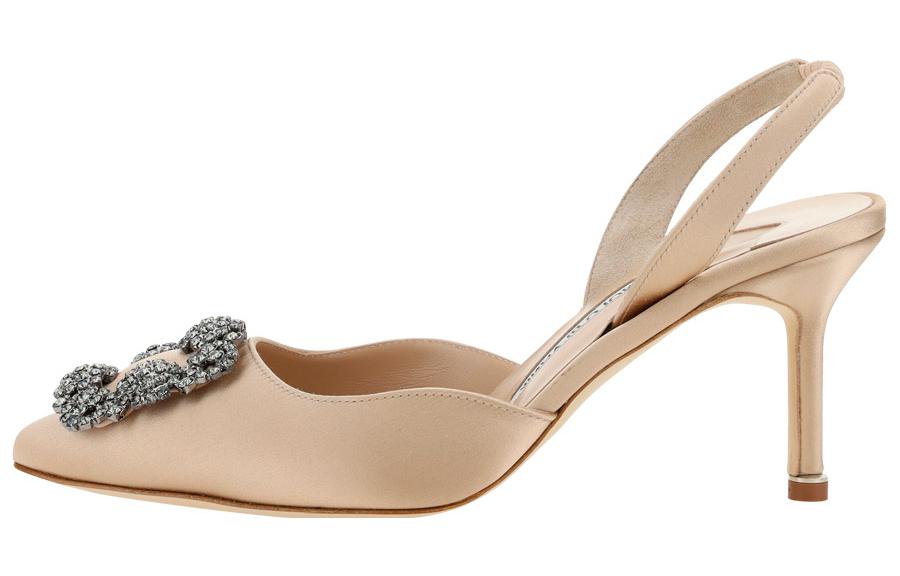 (Women) Manolo Blahnik Slip-On Stiletto 'Beige' 419-0473-2601