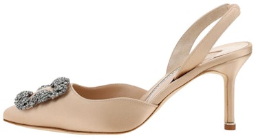 (Women) Manolo Blahnik Slip-On Stiletto 'Beige' 419-0473-2601 (Women) Manolo Blahnik Slip-On Stiletto 'Beige' 419-0473-2601