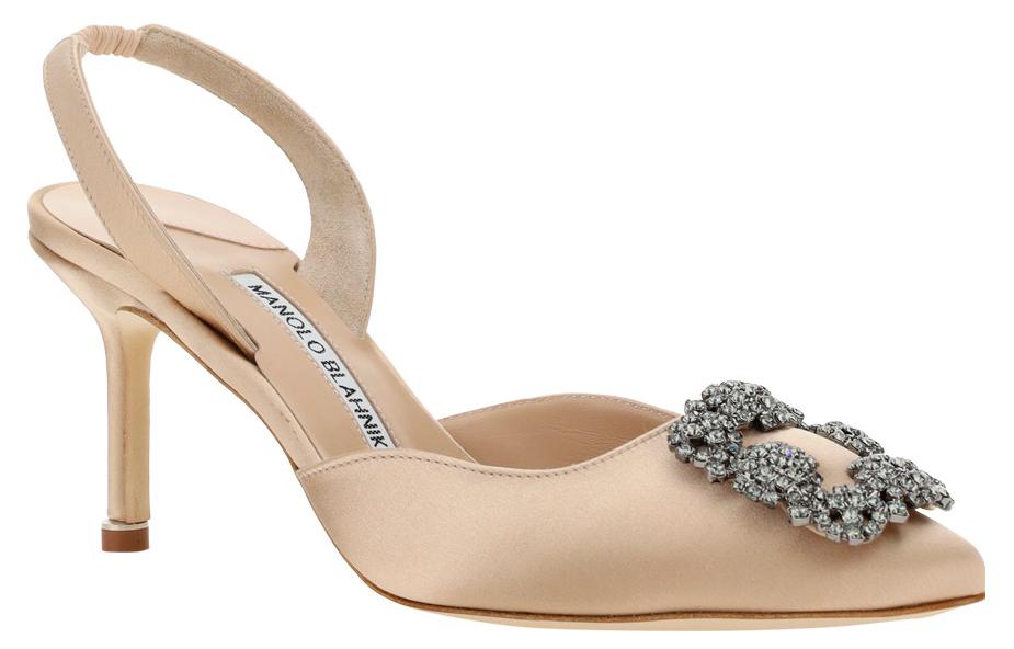 Order (Women) Manolo Blahnik Slip-On Stiletto 'Beige' 419-0473-2601