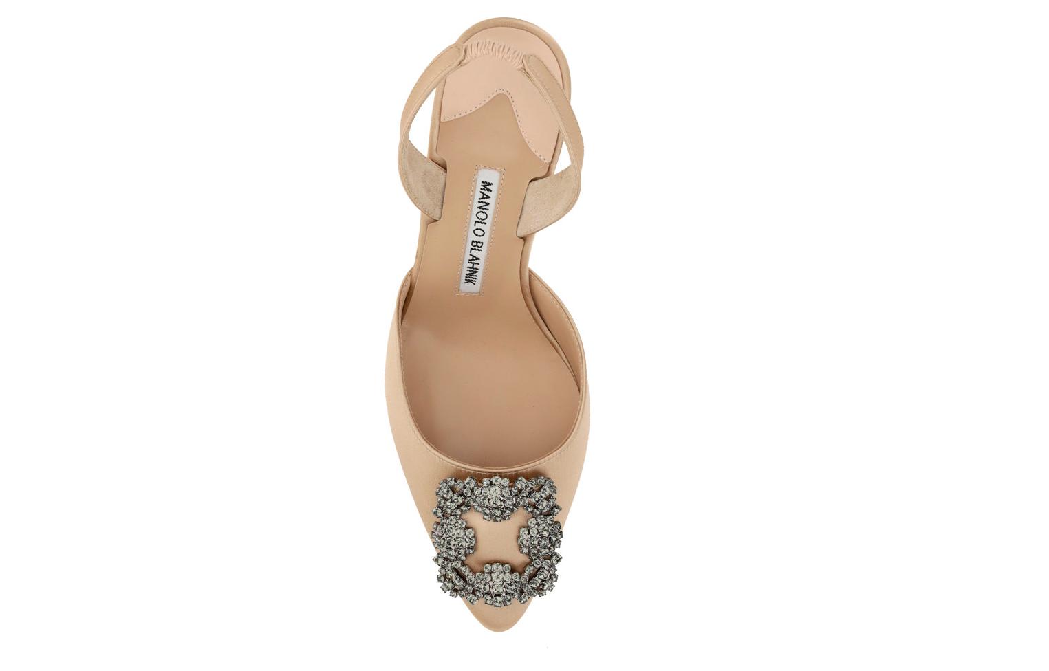Lookbook (Women) Manolo Blahnik Slip-On Stiletto 'Beige' 419-0473-2601