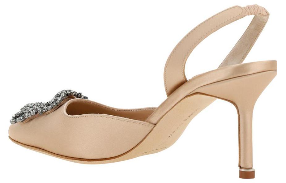 Shop (Women) Manolo Blahnik Slip-On Stiletto 'Beige' 419-0473-2601