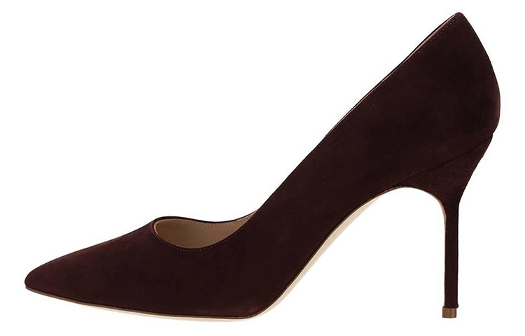 (Women) Manolo Blahnik Slip-On Stiletto 'Brown' 9XX-0416-5027