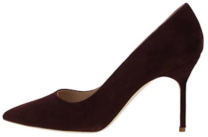 (Women) Manolo Blahnik Slip-On Stiletto 'Brown' 9XX-0416-5027 (Women) Manolo Blahnik Slip-On Stiletto 'Brown' 9XX-0416-5027