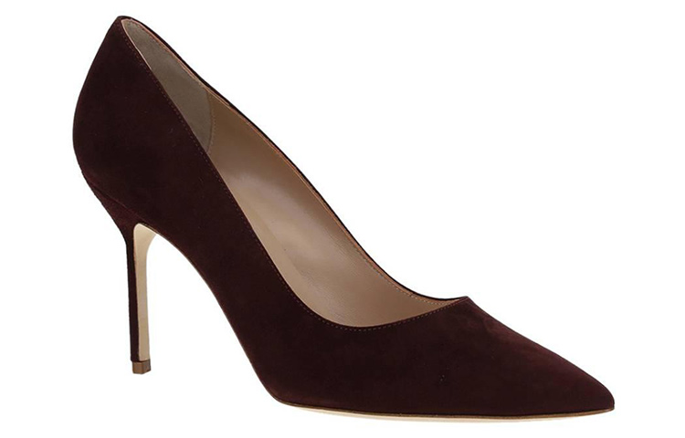 Order (Women) Manolo Blahnik Slip-On Stiletto 'Brown' 9XX-0416-5027