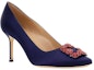Lookbook (Women) Manolo Blahnik Slip-On Stiletto 'Deep Blue' 422-1472-4116