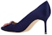 (Women) Manolo Blahnik Slip-On Stiletto 'Deep Blue' 422-1472-4116