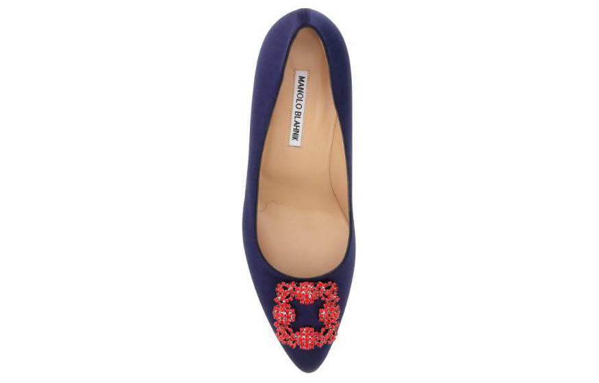 Details for (Women) Manolo Blahnik Slip-On Stiletto 'Deep Blue' 422-1472-4116