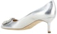 (Women) Manolo Blahnik Slip-On Stiletto 'Silver' 223-1473-0454