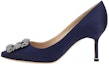 Buy (W) 马诺洛·布拉尼克 蓝色尖头高跟鞋 便鞋 9XX-0662-4116