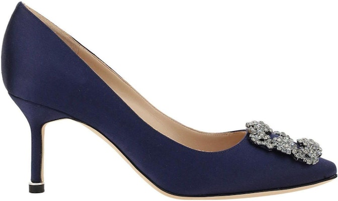 MANOLO BLAHNIK 套腳 細跟 高跟鞋 女款 藍色 Order MANOLO BLAHNIK 套腳 細跟 高跟鞋 女款 藍色