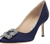 Lookbook (W) 马诺洛·布拉尼克 蓝色尖头高跟鞋 便鞋 9XX-0662-4116