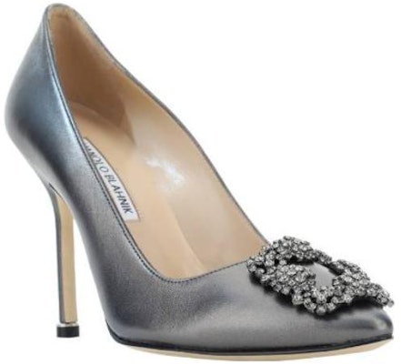 (W) マノロ ブラニク スリップオン シルバー (Manolo Blahnik Slip-on Silver) 223-1499-0408 Order (W) マノロ ブラニク スリップオン シルバー (Manolo Blahnik Slip-on Silver) 223-1499-0408