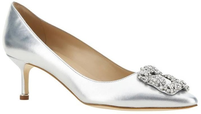 (W) マノロブラニク スリップオン シルバー (Manolo Blahnik Surippuon Shirubā) 223-1473-0454 Order (W) マノロブラニク スリップオン シルバー (Manolo Blahnik Surippuon Shirubā) 223-1473-0454