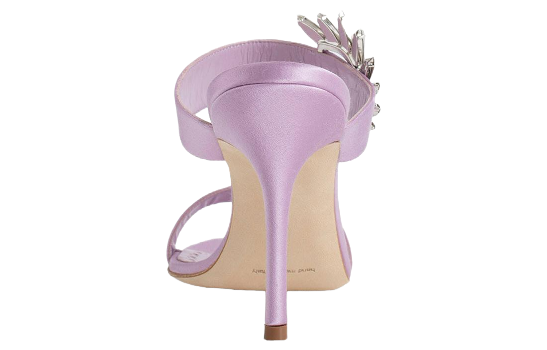 Shop (W) Sandal Geser Manolo Blahnik Jempol Kotak 'Pink' 123-2154-5138
