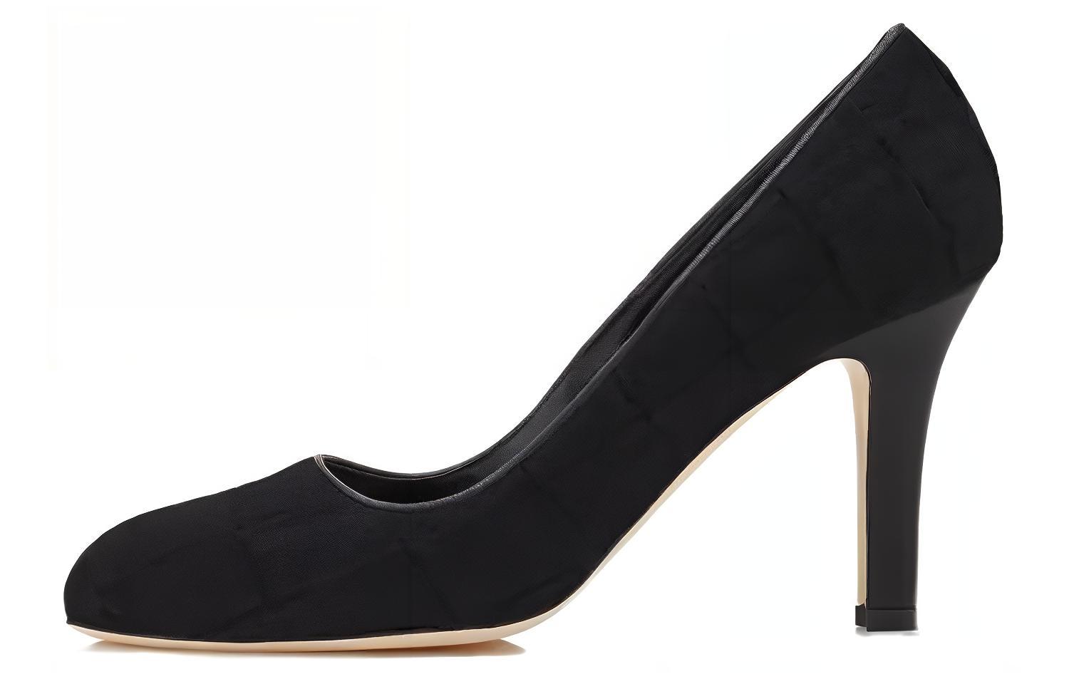 (Women) Manolo Blahnik Stiletto 'Black Comfort Fashion' 323-2438-0001
