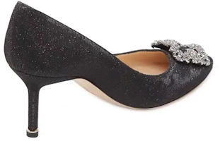 Shop (W) Manolo Blahnik Stiletto ''Zwart Kristallen Gesp'' 9XX-0711-0011