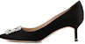 (W) Manolo Blahnik Stiletto 'Hitam Minimalis' 9XX-0315-0046
