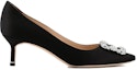 Order (W) Manolo Blahnik Stiletto 'Hitam Minimalis' 9XX-0315-0046