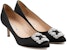 (W) Manolo Blahnik Stiletto 'Hitam Minimalis' 9XX-0315-0046