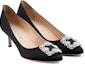Shop (W) Manolo Blahnik Stiletto 'Hitam Minimalis' 9XX-0315-0046