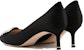 (W) Manolo Blahnik Stiletto 'Hitam Minimalis' 9XX-0315-0046