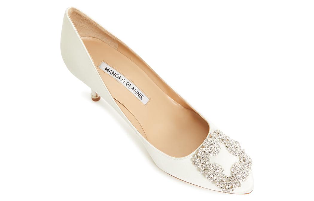 (W) Manolo Blahnik Stiletto 'Crystal Buckle White' 圖 3