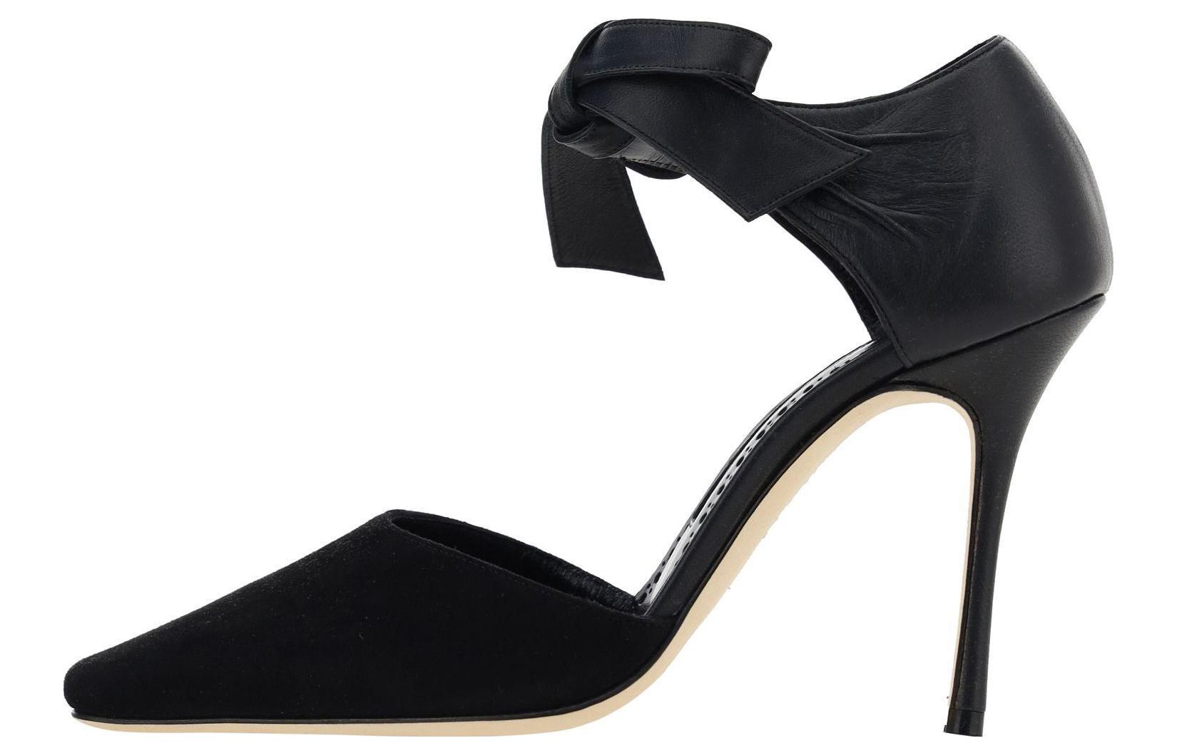 (W) Manolo Blahnik Stiletto 'Elegant Black Pointed Toe'