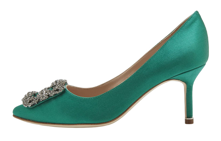 Buy (W) Manolo Blahnik 绿色时尚细高跟鞋 9XX-0316-3206