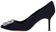Buy (W) Manolo Blahnik Stiletto 'Fesyen Kristal Navy' 322-2217-4111