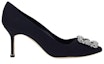 Order (W) Manolo Blahnik Stiletto 'Fesyen Kristal Navy' 322-2217-4111
