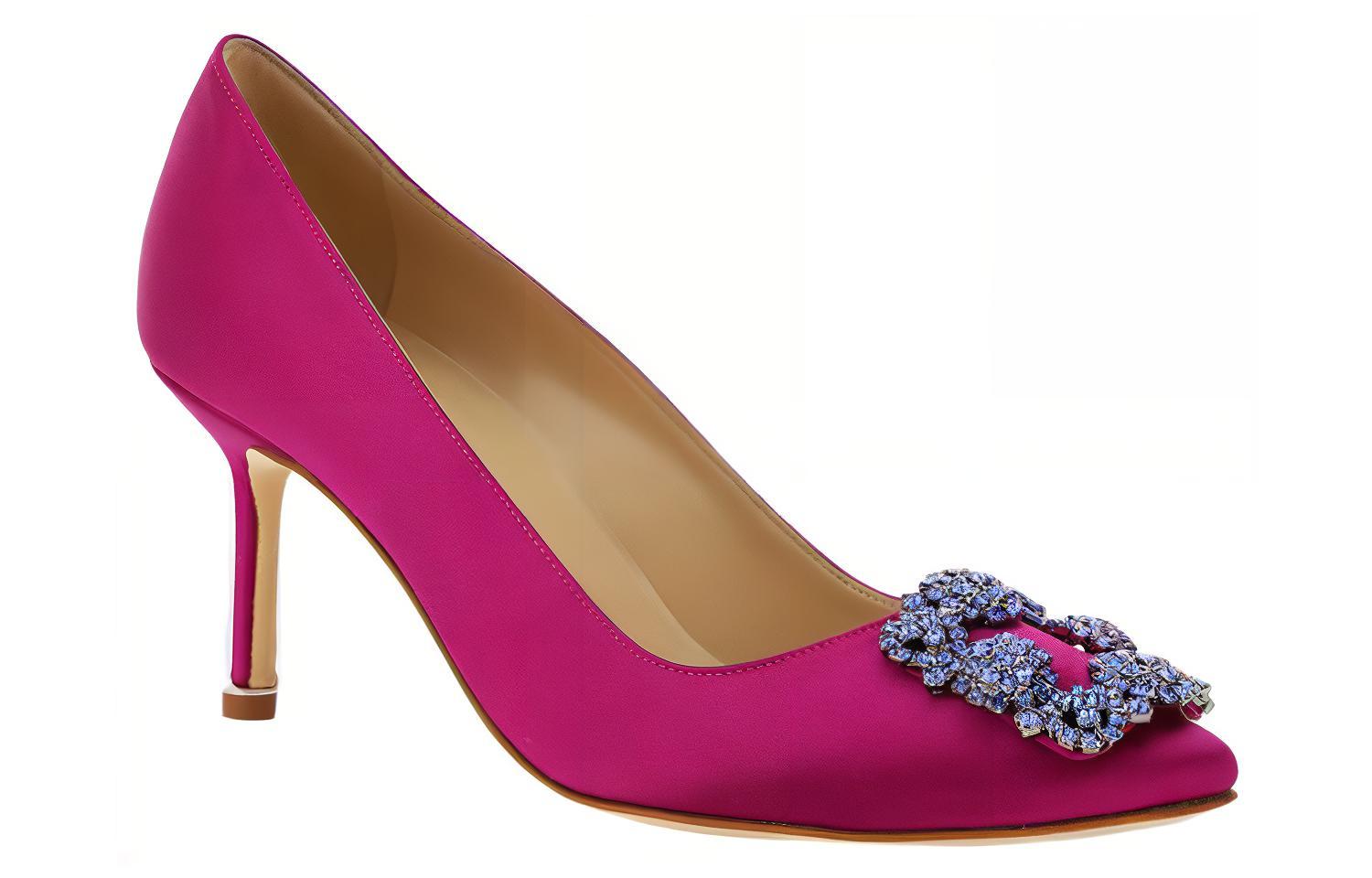 Order (W) Manolo Blahnik Stiletto 'Peach Pink Kenyamanan Santai' 323-2689-6520