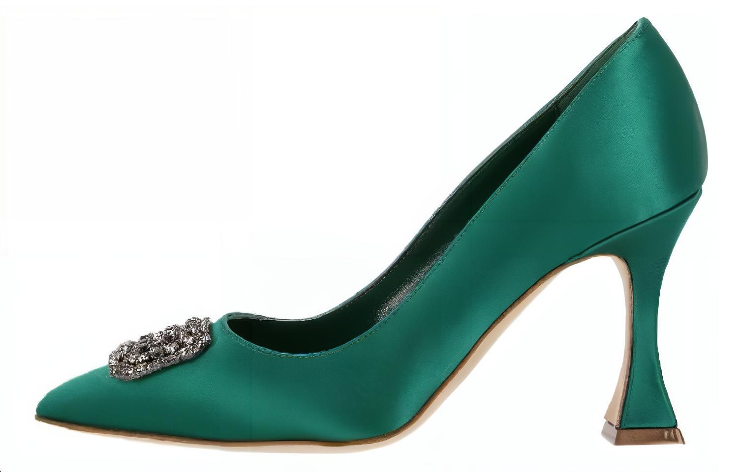 (W) Manolo Blahnik Stiletto 'Simplistic Elegance Green'