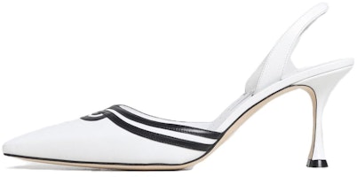 (Women) Manolo Blahnik Stiletto 'White' 2231357-BLCKWHIT (Women) Manolo Blahnik Stiletto 'White' 2231357-BLCKWHIT