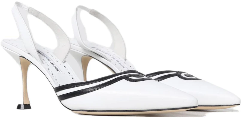 (Women) Manolo Blahnik Stiletto 'White' 2231357-BLCKWHIT Order (Women) Manolo Blahnik Stiletto 'White' 2231357-BLCKWHIT
