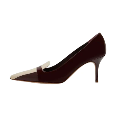 (W) Manolo Blahnik Stiletto Heels 'Deep Red Patent'