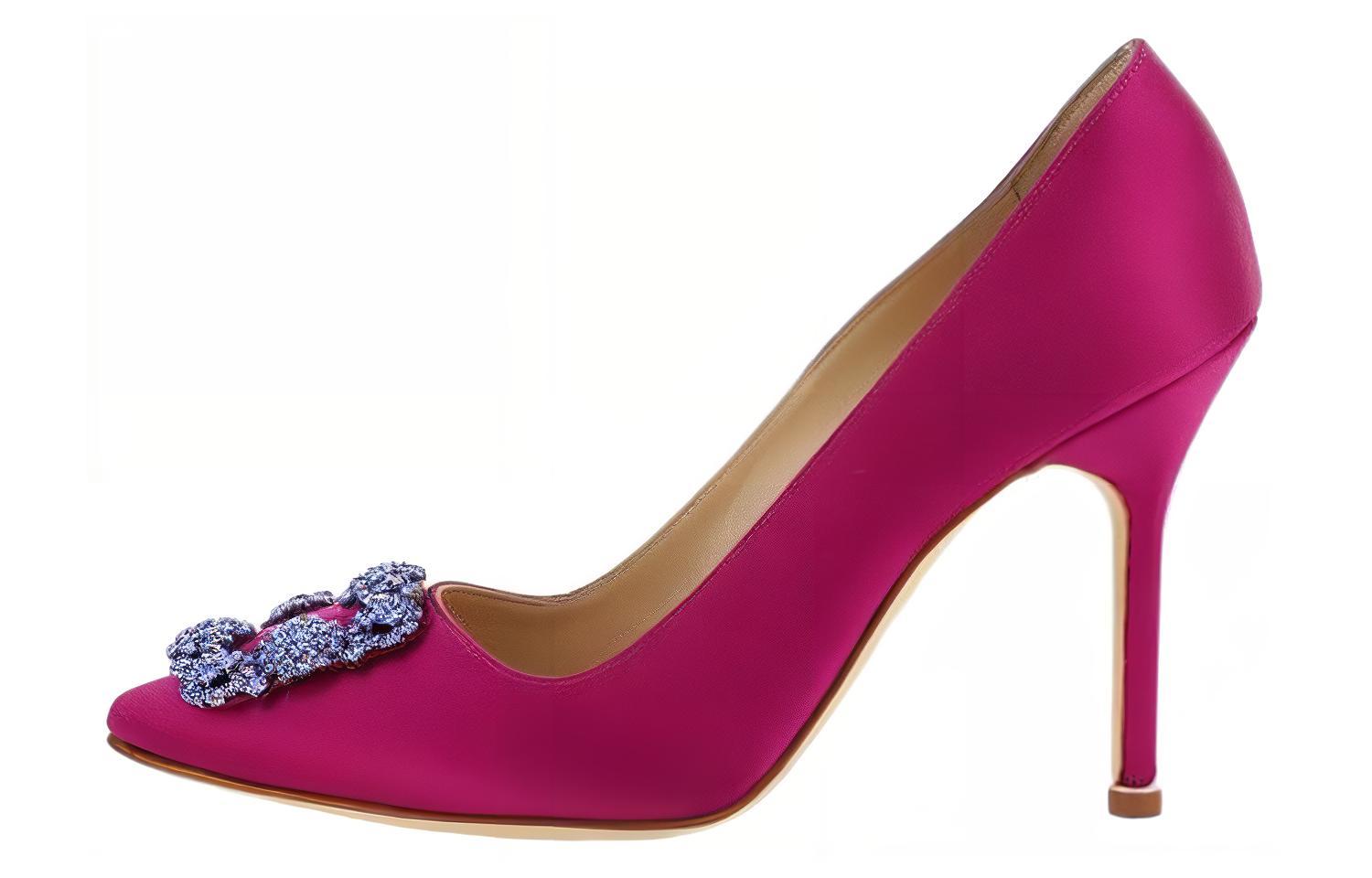 (Women) Manolo Blahnik Stiletto Heels 'Red Comfort' 323-2687-6520