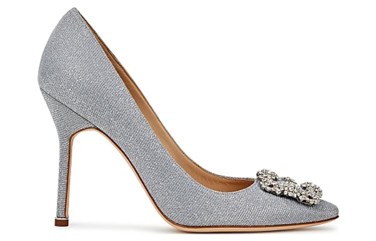 (W) Manolo Blahnik Stiletto High Heels 'Metallic Silver' 圖 2