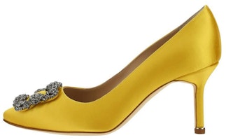 (Women) Manolo Blahnik Stiletto High Heels 'Yellow' 9XX0662-7307 (Women) Manolo Blahnik Stiletto High Heels 'Yellow' 9XX0662-7307