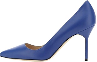 (Women) Manolo Blahnik Stiletto Mules 'Blue Pointed Toe' 9XX-0464-4326 (Women) Manolo Blahnik Stiletto Mules 'Blue Pointed Toe' 9XX-0464-4326