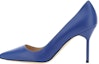 Buy (W) マノロ ブラニク ブルー ポインテッドトゥ ミュール 9XX-0464-4326