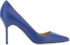 Order (W) マノロ ブラニク ブルー ポインテッドトゥ ミュール 9XX-0464-4326