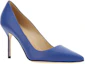 Lookbook (Women) Manolo Blahnik Stiletto Mules 'Blue Pointed Toe' 9XX-0464-4326